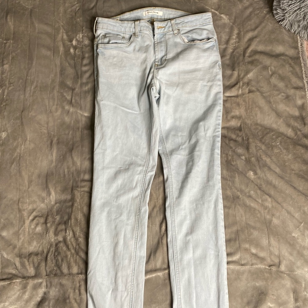 Light Blue Stacked Skinny Jeans